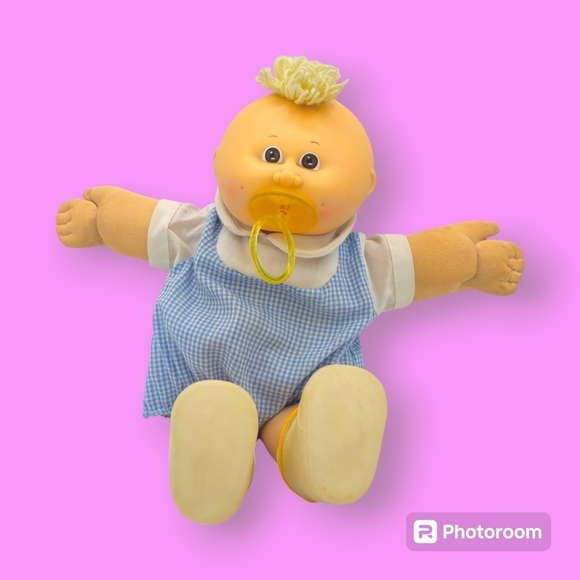 Cabbage Patch Kids Other - Vintage 1985 Cabbage Patch Kids Preemie Boy Blonde Hair Brown Eyes Baby Doll